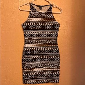 Black & White Patterned Dress